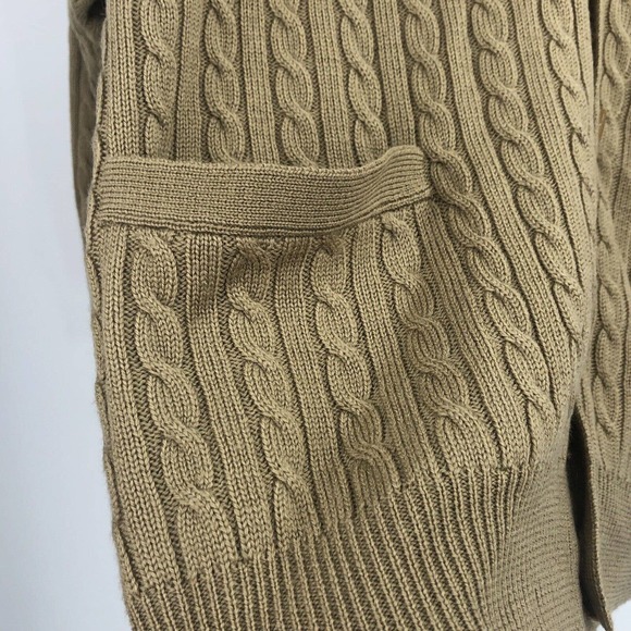 Vintage Pringle Cable Wool Grandpa Button Cardigan Sweater Mens Unisex Small - Picture 4 of 12